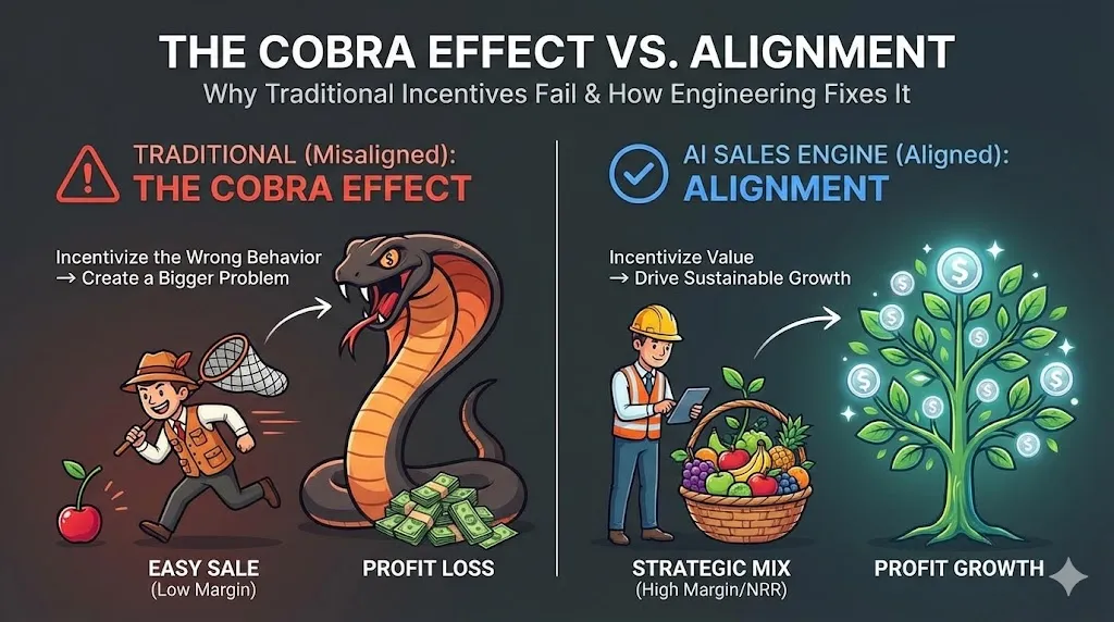 Comparación entre incentivos tradicionales que causan cherry picking y modelo de incentivos alineados