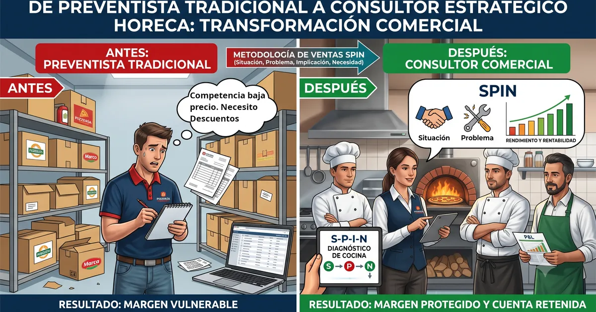Más allá del Precio por Kilo: Implementando SPIN Selling en la Distribución Food Service